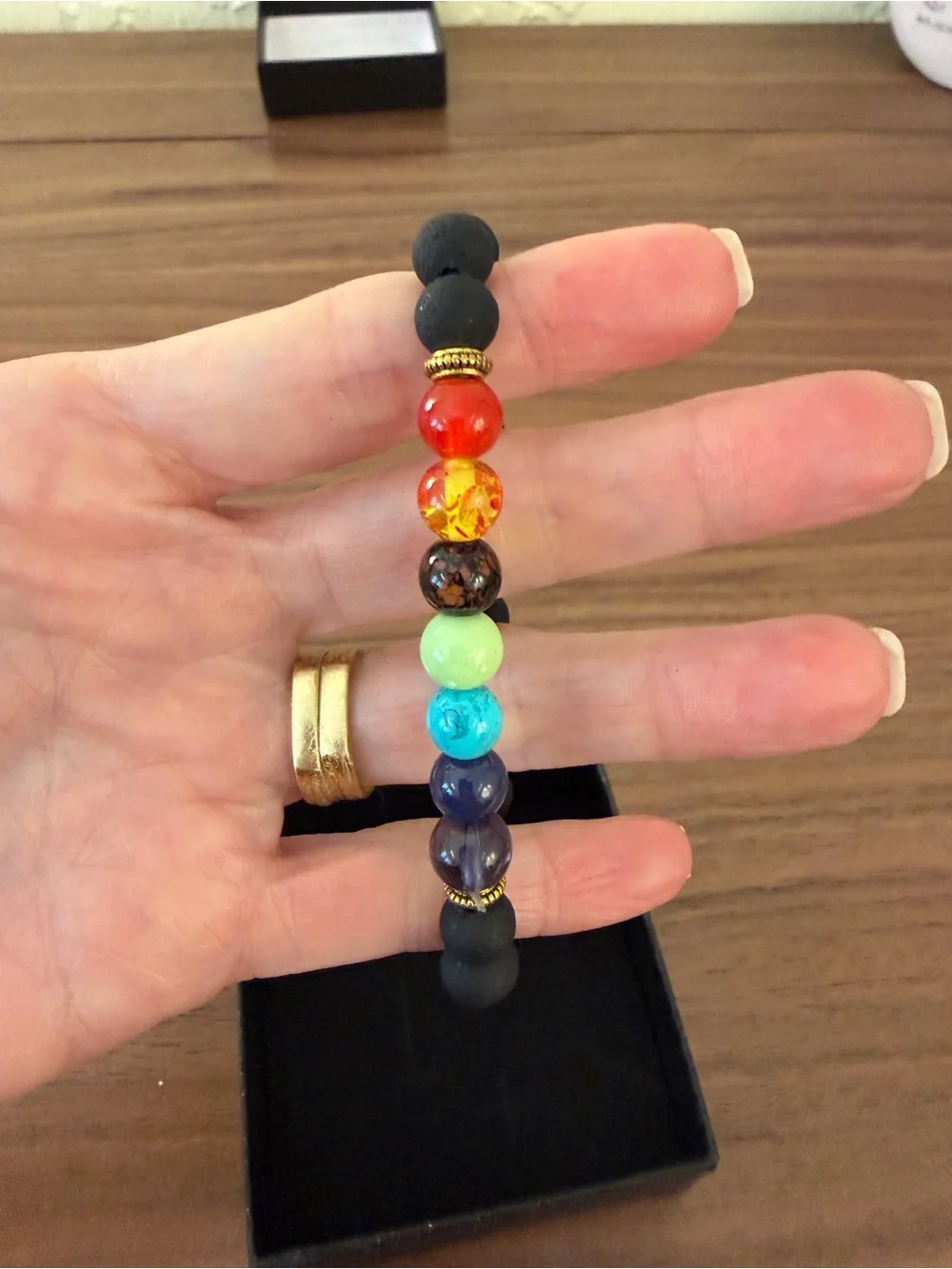 Handmade beaded stretch